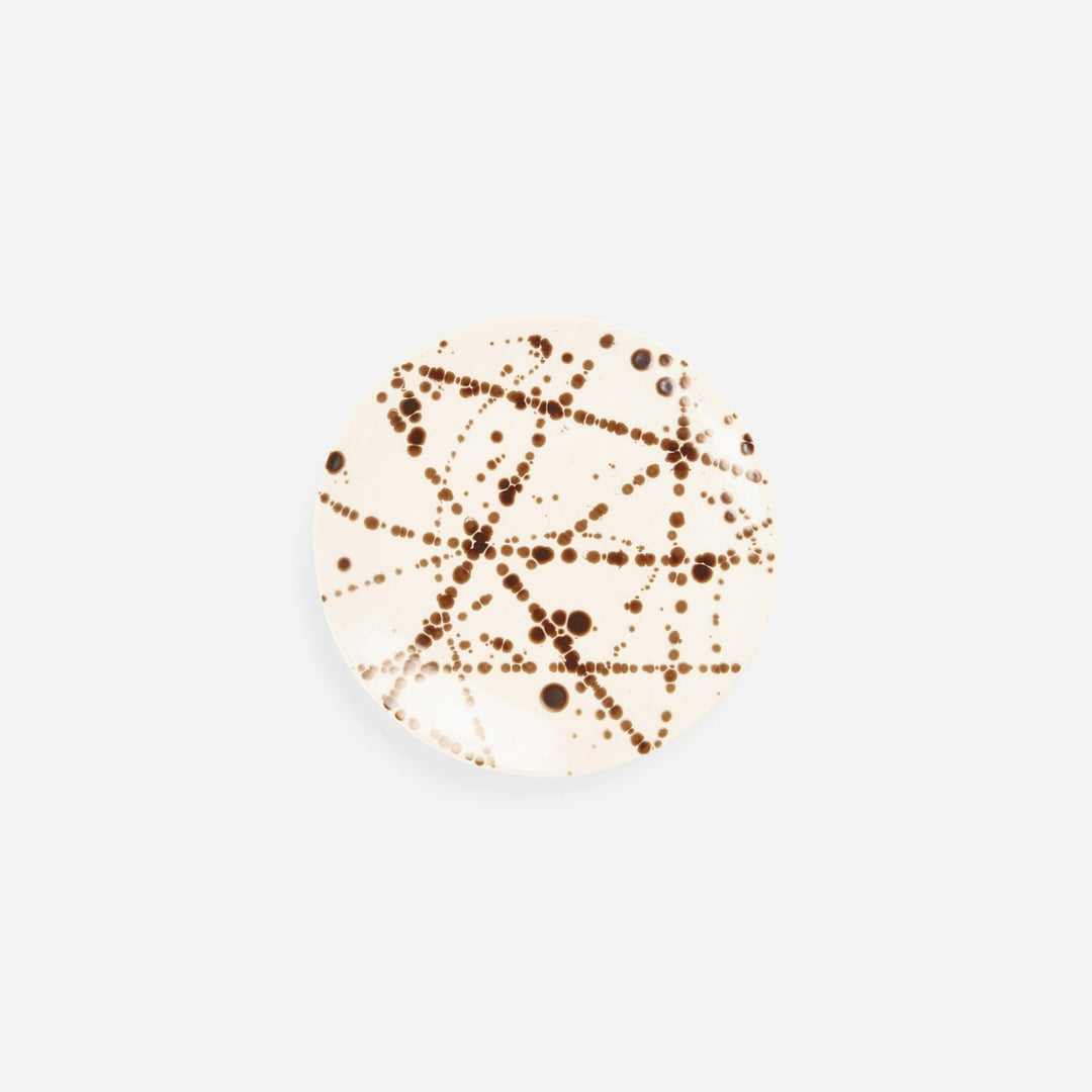 Delaney Bronze Splatter Salad/Dessert Plate Pack/4