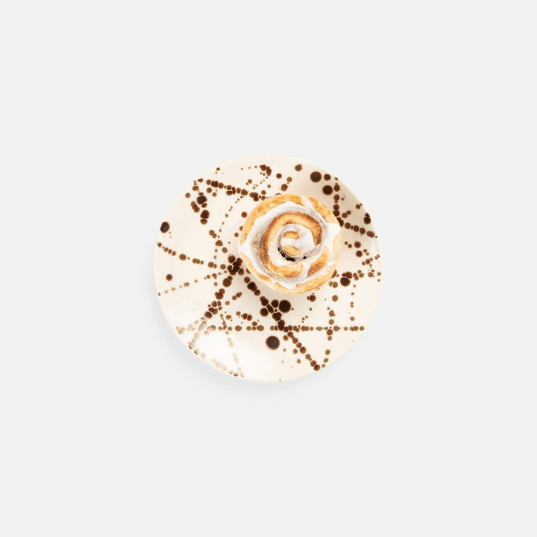 Delaney Bronze Splatter Salad/Dessert Plate Pack/4