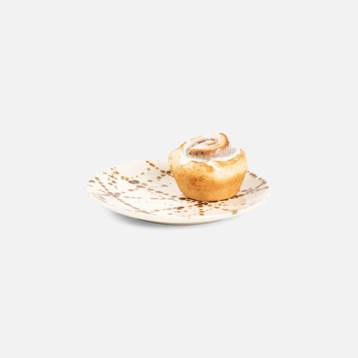 Delaney Bronze Splatter Salad/Dessert Plate Pack/4