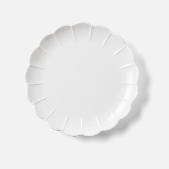 Iris White Scallop Salad Plate Melamine Pack/4