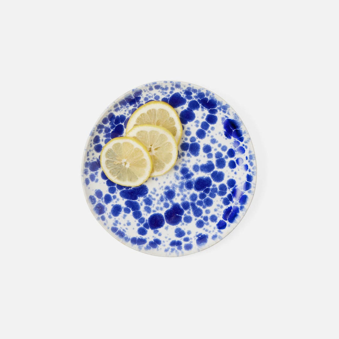 Marcel Royal Blue Splatter Bread Plate Pack/4