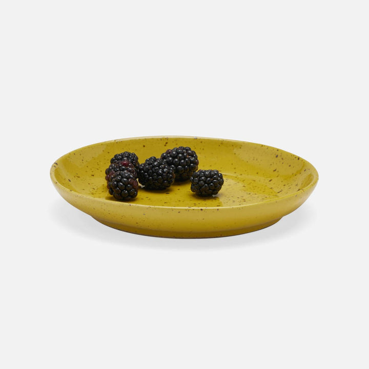 Marcus Chartreuse Salt Glaze Bread Plate Stoneware Pack/4