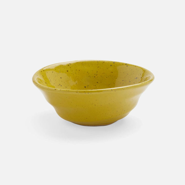 Marcus Chartreuse Salt Glaze Cereal/Ice Cream Bowl Stoneware Pack/4