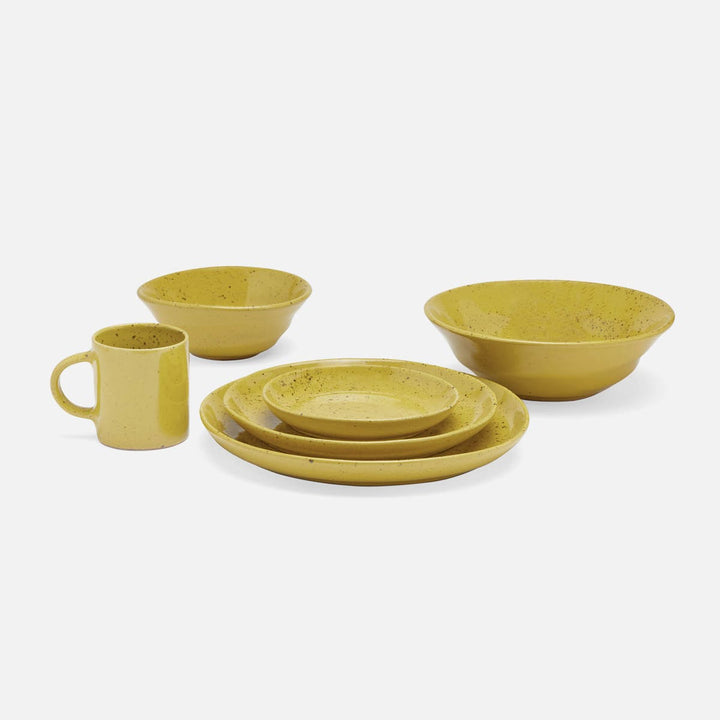Marcus Chartreuse Salt Glaze Cereal/Ice Cream Bowl Stoneware Pack/4