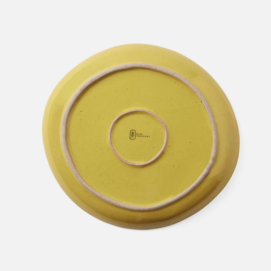 Marcus Chartreuse Salt Glaze Dinner Plate Stoneware Pack/4