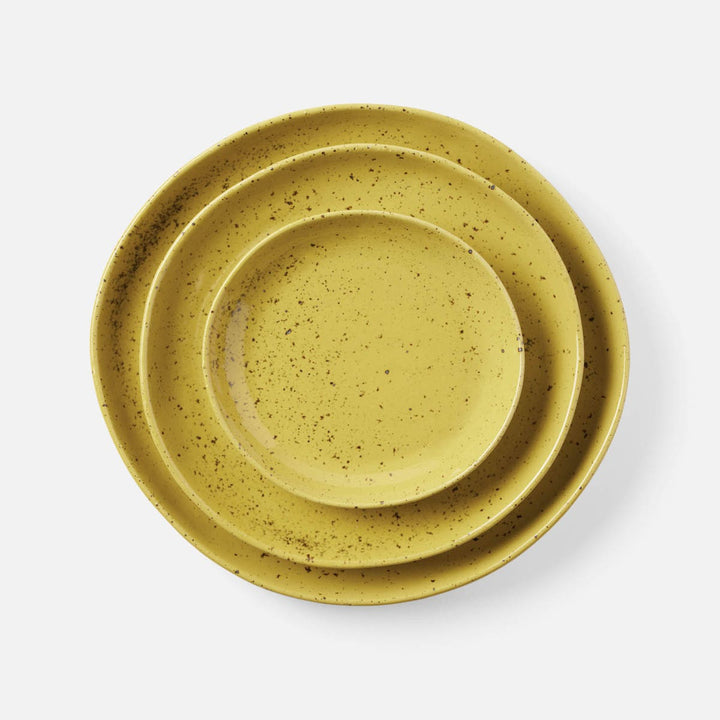 Marcus Chartreuse Salt Glaze Dinner Plate Stoneware Pack/4