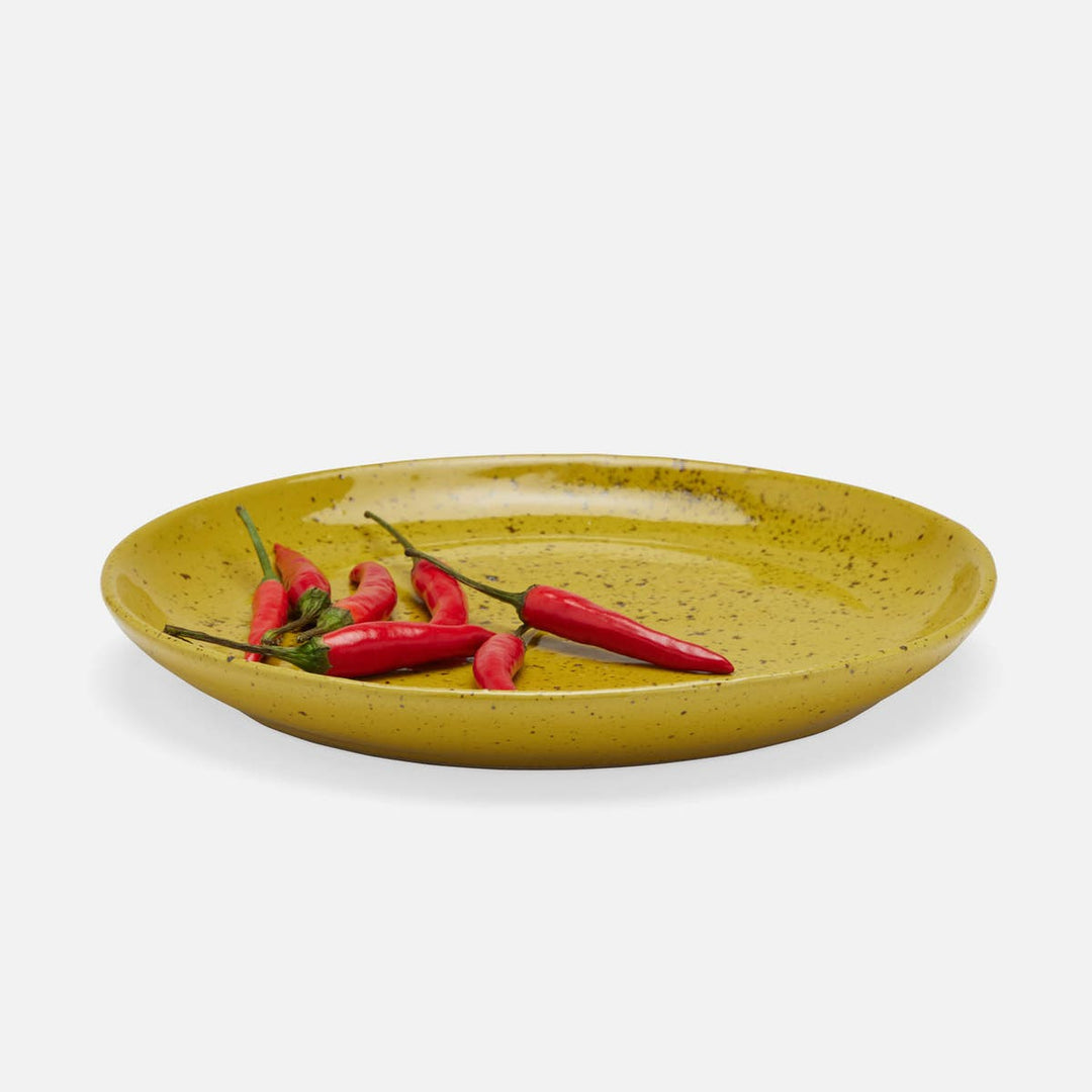 Marcus Chartreuse Salt Glaze Salad/Dessert Plate Stoneware Pack/4