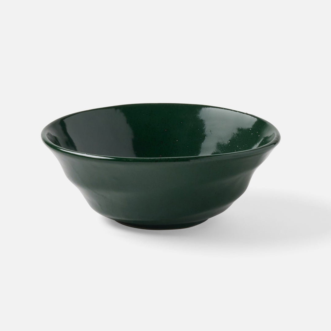 Marcus Dark Green Salt Glaze Cereal/Ice Cream Bowl Stoneware Pack/4