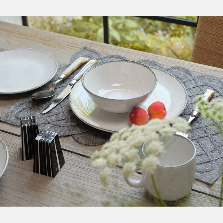 Tessa Gray Speckle Cereal/Ice Cream Bowl Stoneware Pack/4