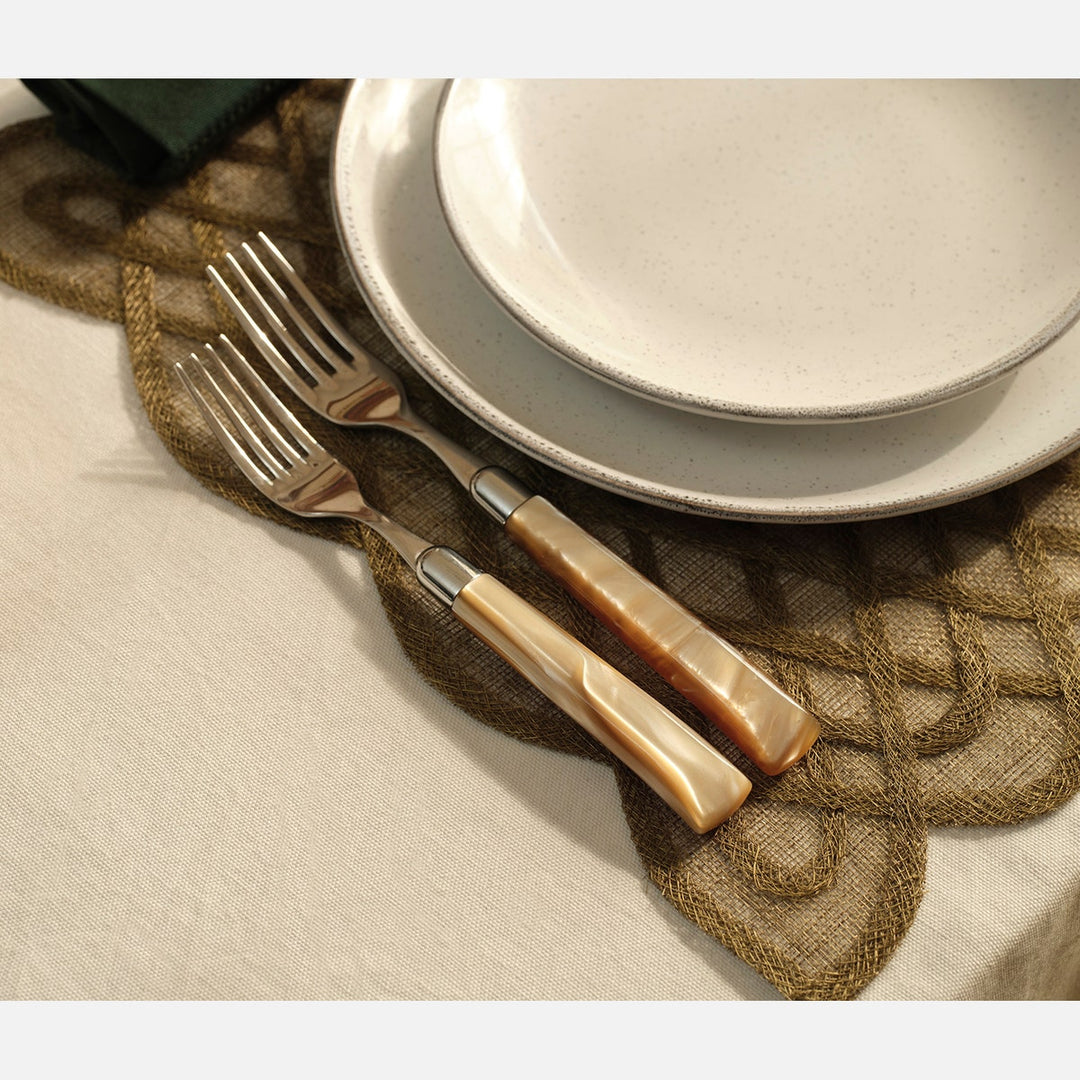 Tessa Gray Speckle Salad/Dessert Plate Stoneware Pack/4