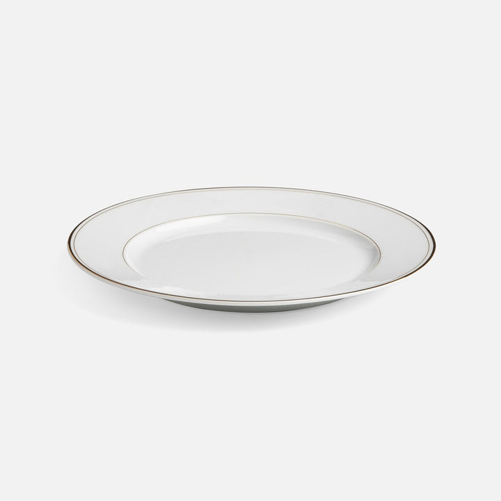 Hannah White Porcelain W/ Gold Trim Dinner Plate Pack/4
