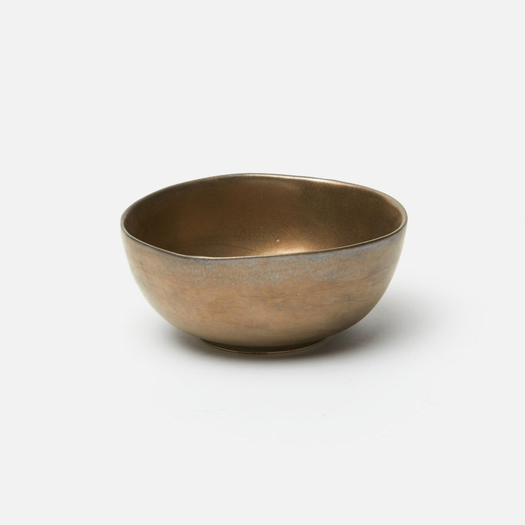 Jacqueline Antiqued Gold Cereal/Ice Cream Bowl Pack/4