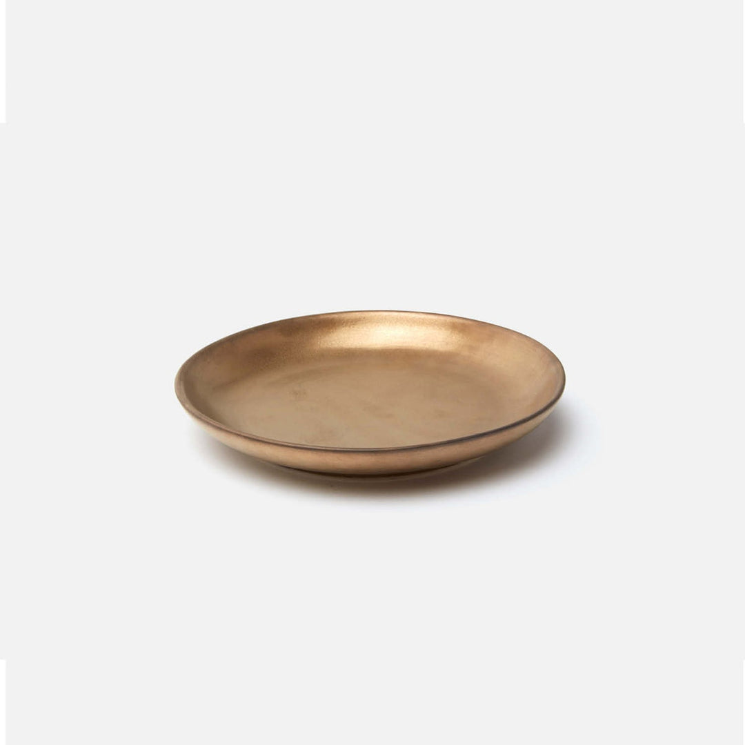 Jacqueline Antiqued Gold Salad/Dessert Plate Pack/4