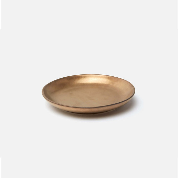 Jacqueline Antiqued Gold Salad/Dessert Plate Pack/4