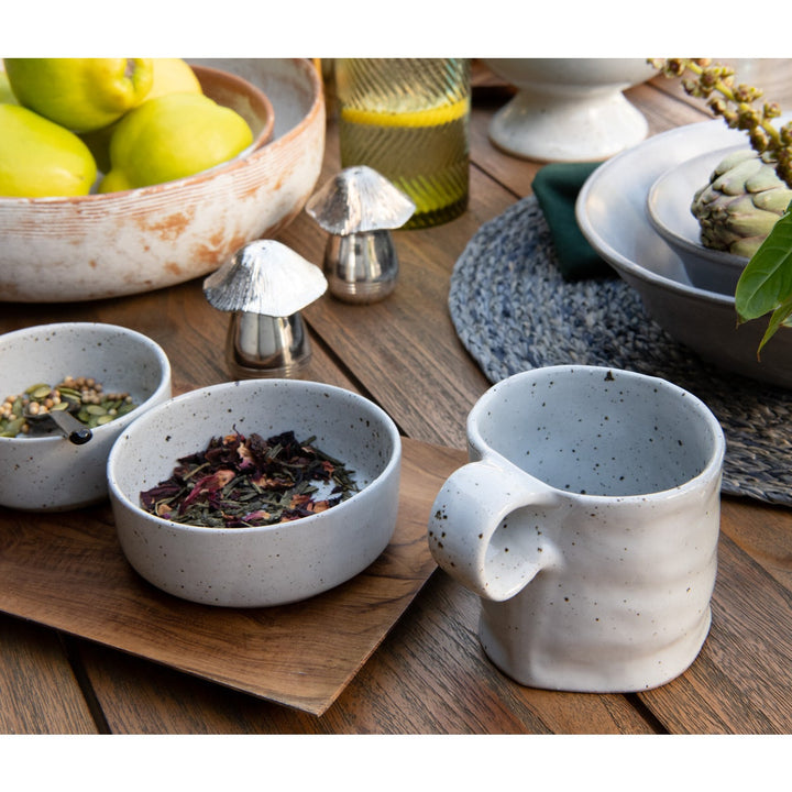 Lucas White Salt Glaze Mug Pack/4