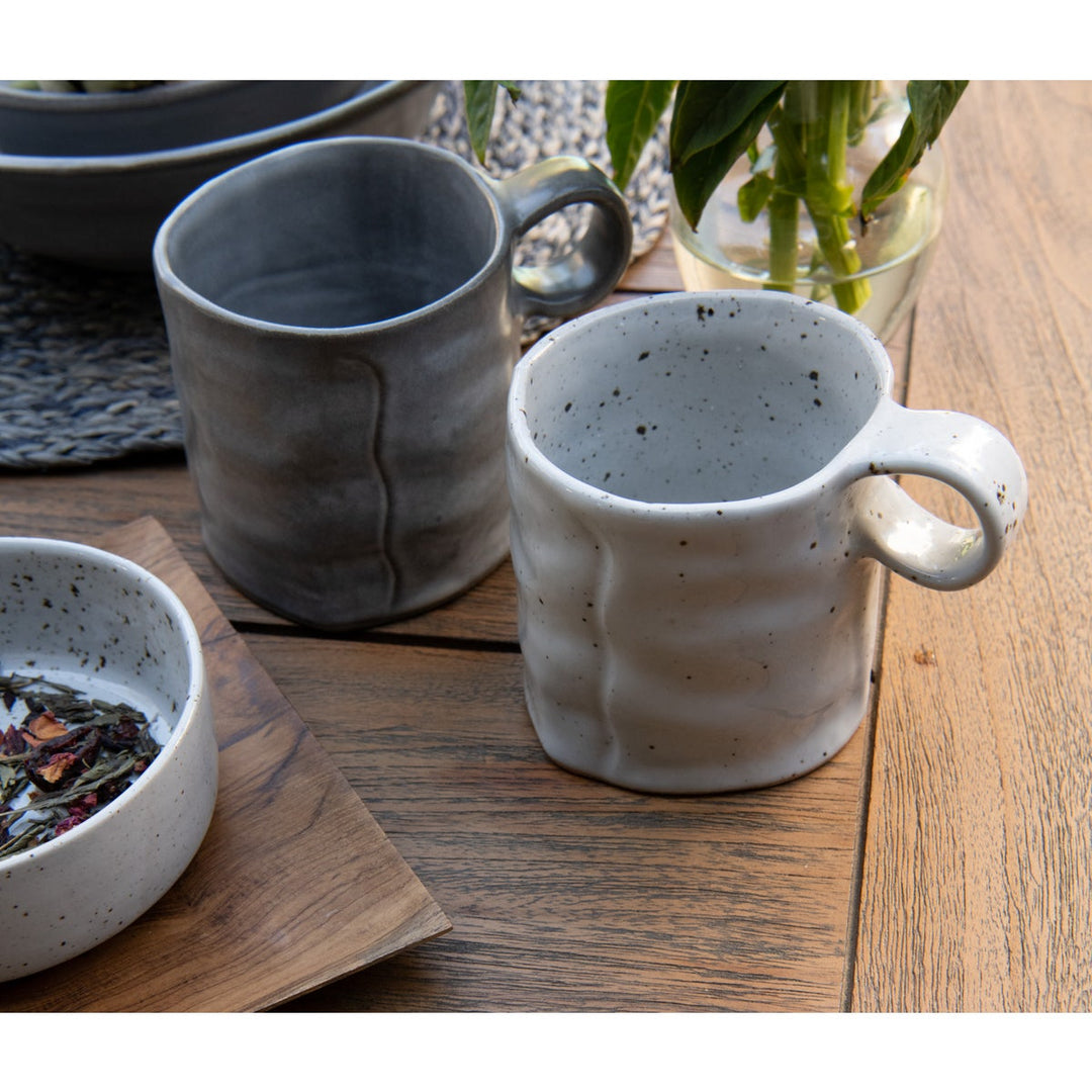 Lucas White Salt Glaze Mug Pack/4