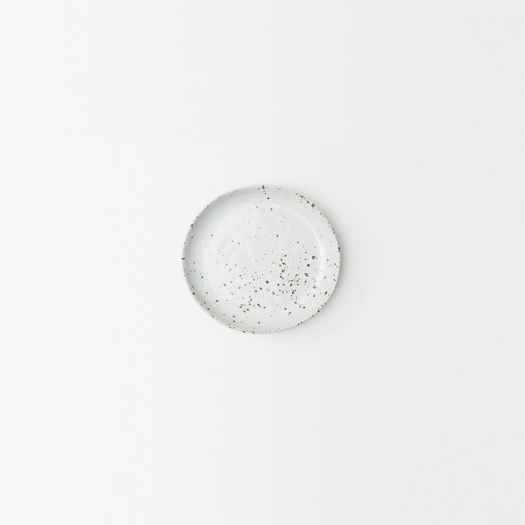 Marcus White Salt Glaze Bread/Cupcake Plate Pack/4 (Footed Ring)