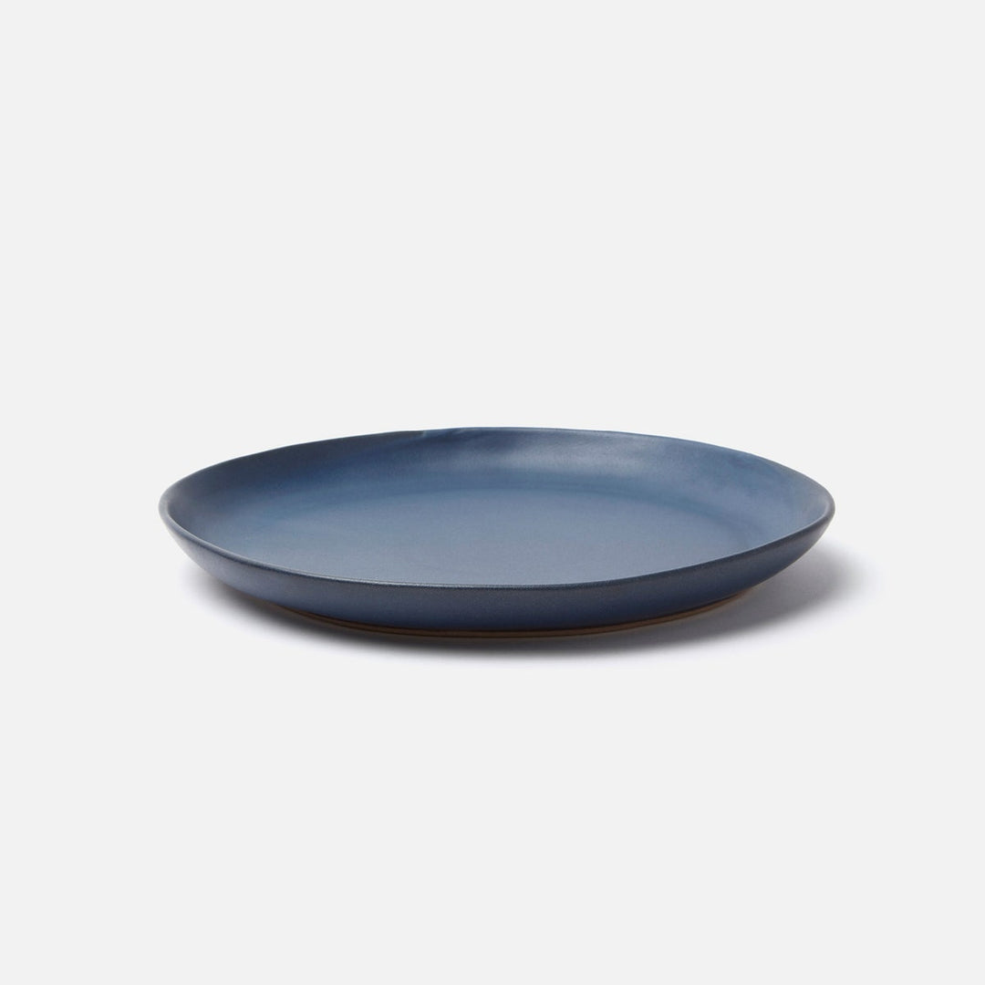 Marcus Matte Navy Dinner Plate Stoneware Pack/4 (Footed Ring)