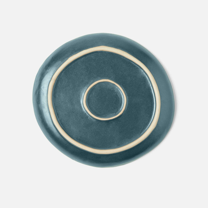 Marcus Midnight Teal Dinner Plate Stoneware Pack/4