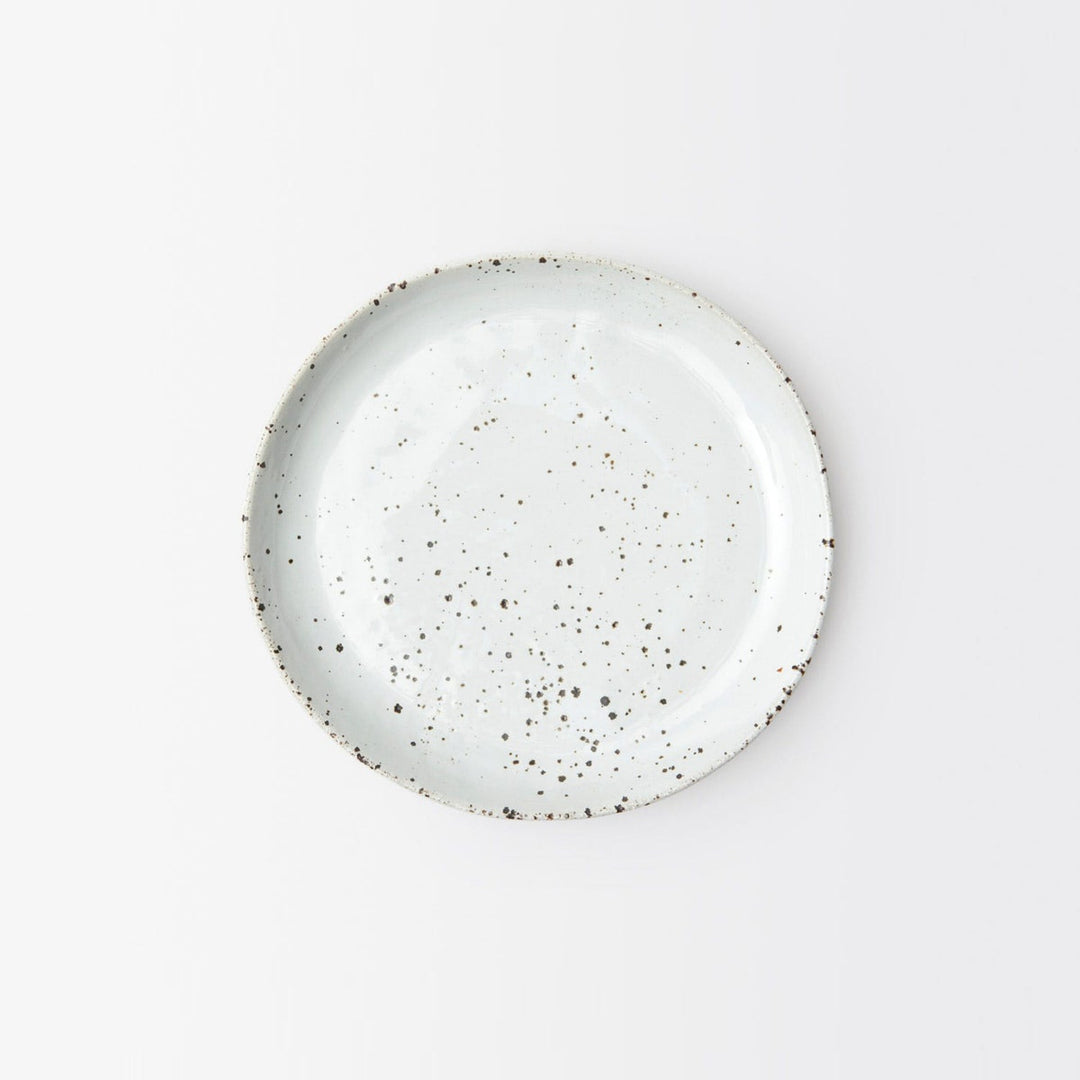 Marcus White Salt Glaze Salad/Dessert Plate Stoneware Pack/4 (Footed Ring)