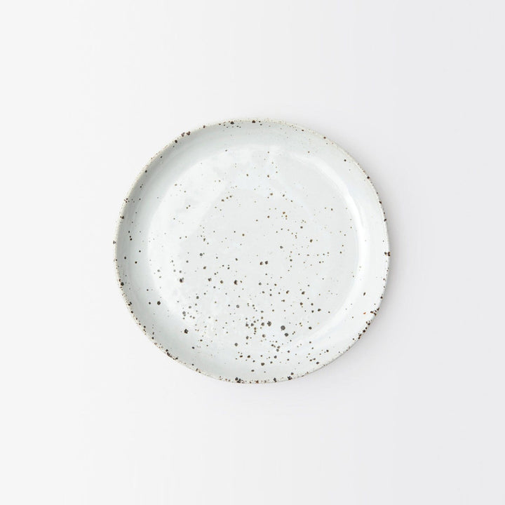 Marcus White Salt Glaze Salad/Dessert Plate Stoneware Pack/4 (Footed Ring)