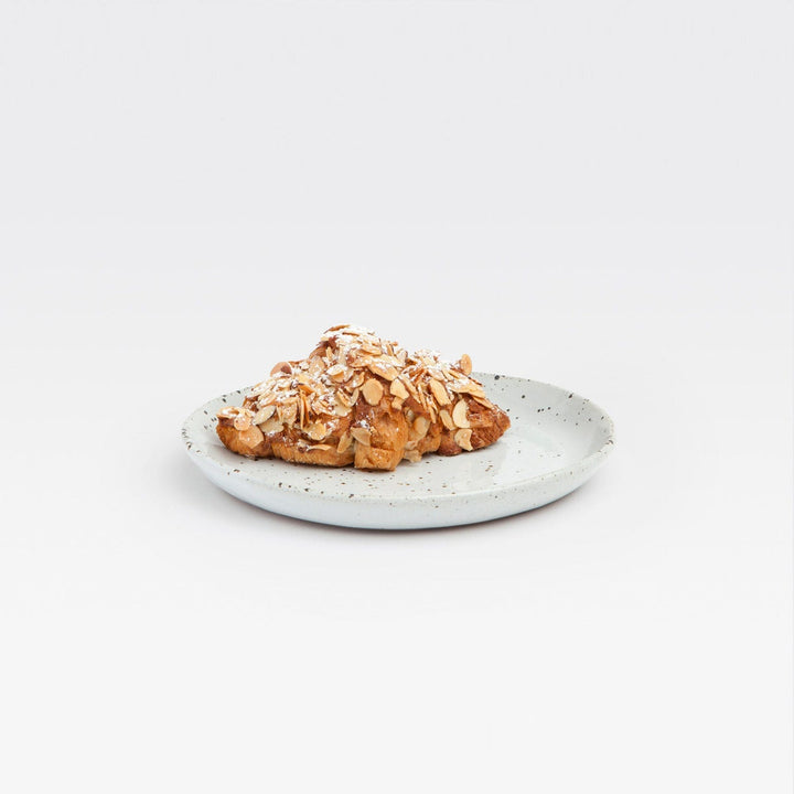 Marcus White Salt Glaze Salad/Dessert Plate Stoneware Pack/4 (Footed Ring)