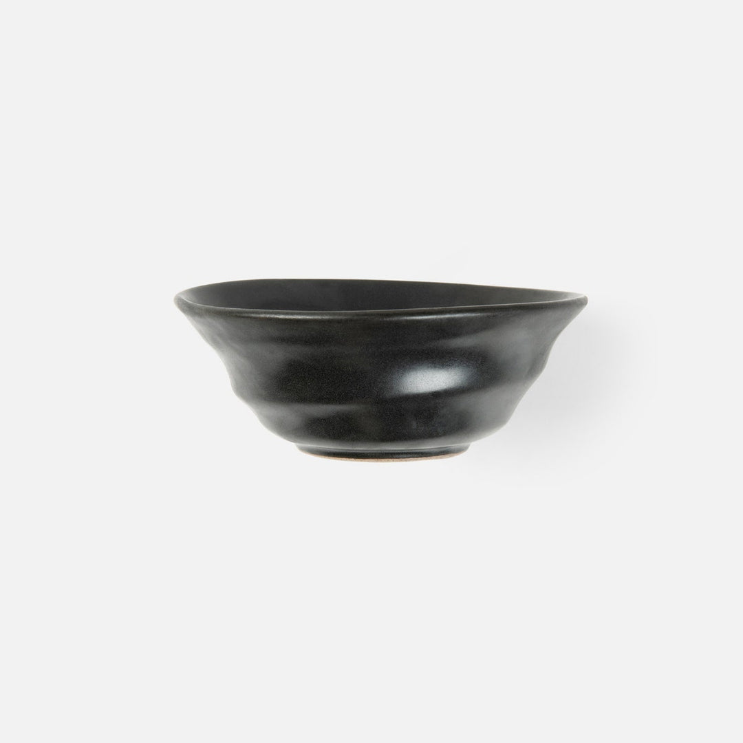 Marcus Black Glaze Cereal/Ice Cream Bowl Stoneware Pack/4