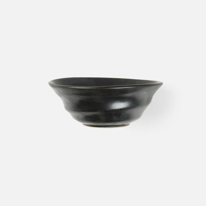 Marcus Black Glaze Cereal/Ice Cream Bowl Stoneware Pack/4