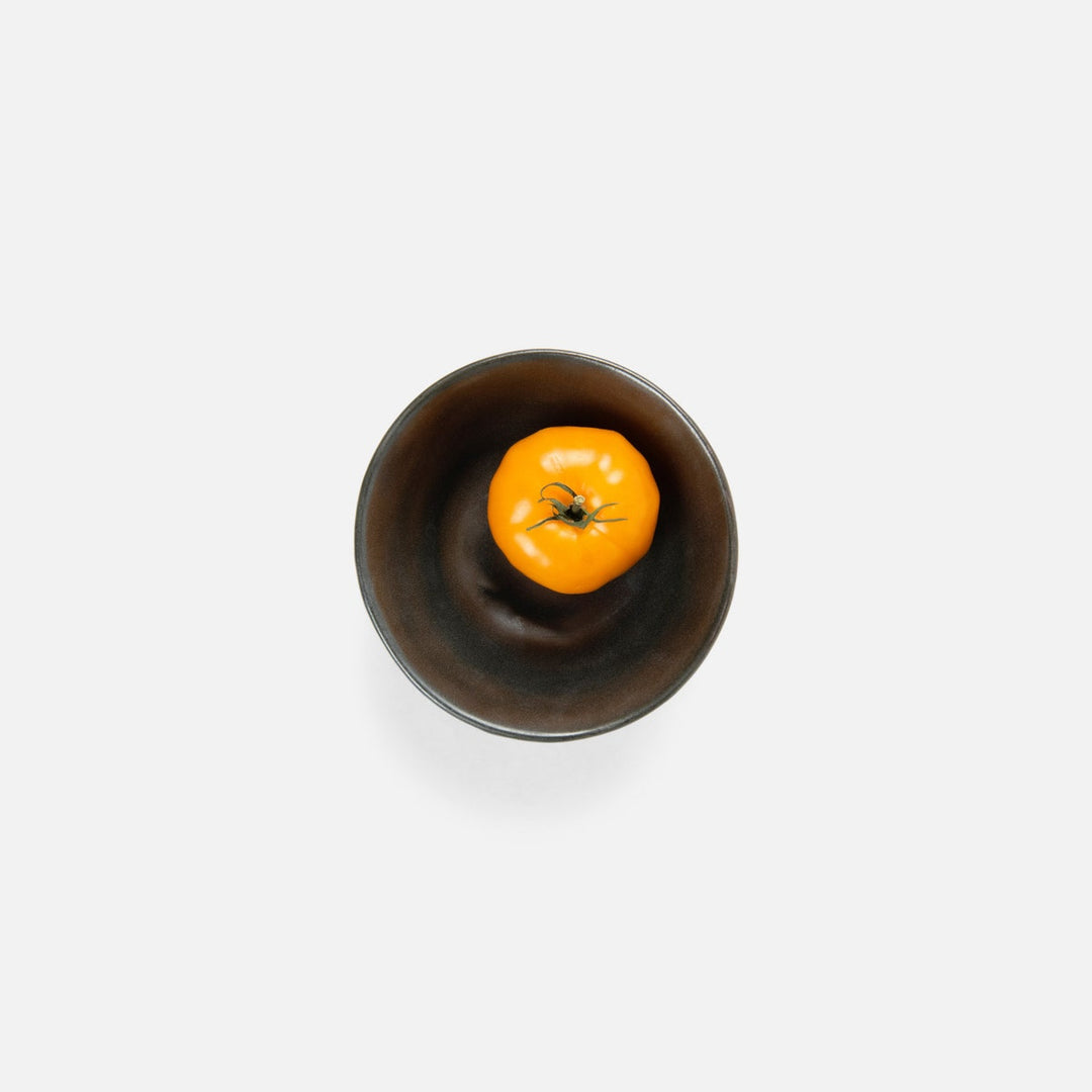 Marcus Black Glaze Cereal/Ice Cream Bowl Stoneware Pack/4