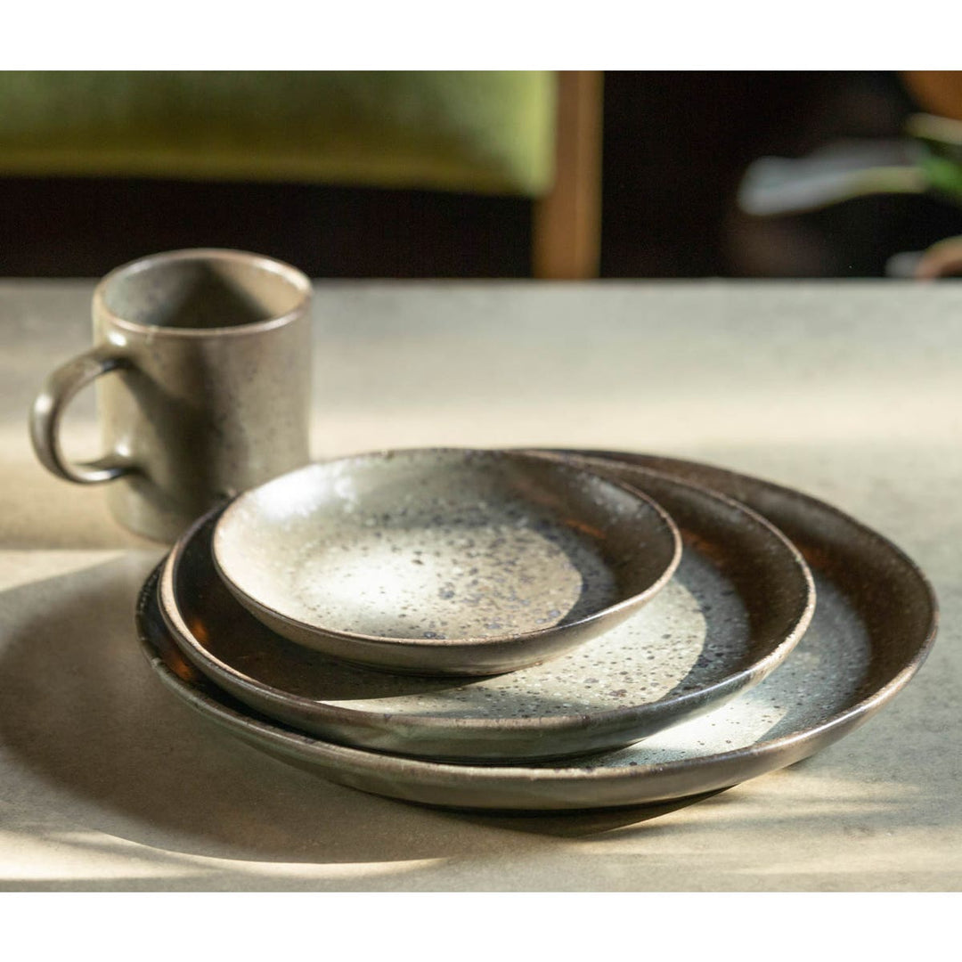 Marcus Gray Salt Glaze Dinner Plate Stoneware Pack/4