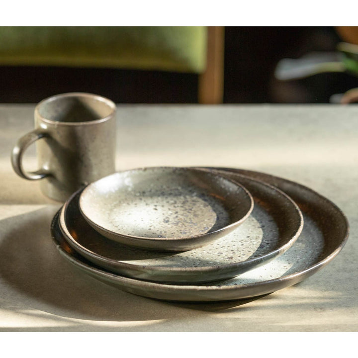 Marcus Gray Salt Glaze Salad/Dessert Plate Stoneware Pack/4