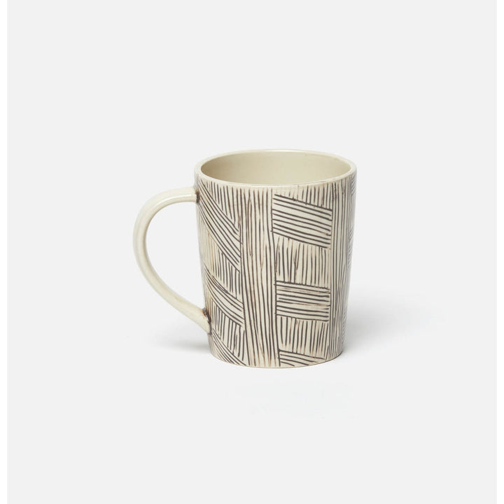 Nolan Black Cream Mug Stoneware Pack/4