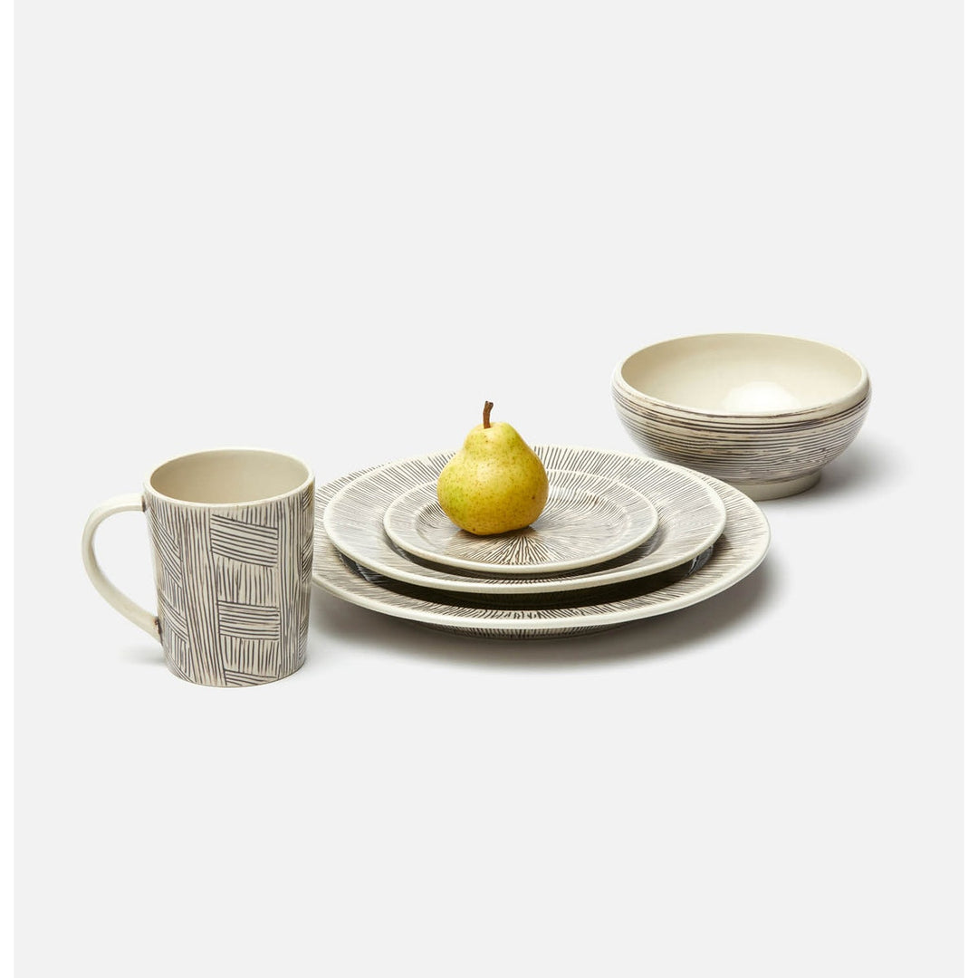 Nolan Black Cream Mug Stoneware Pack/4