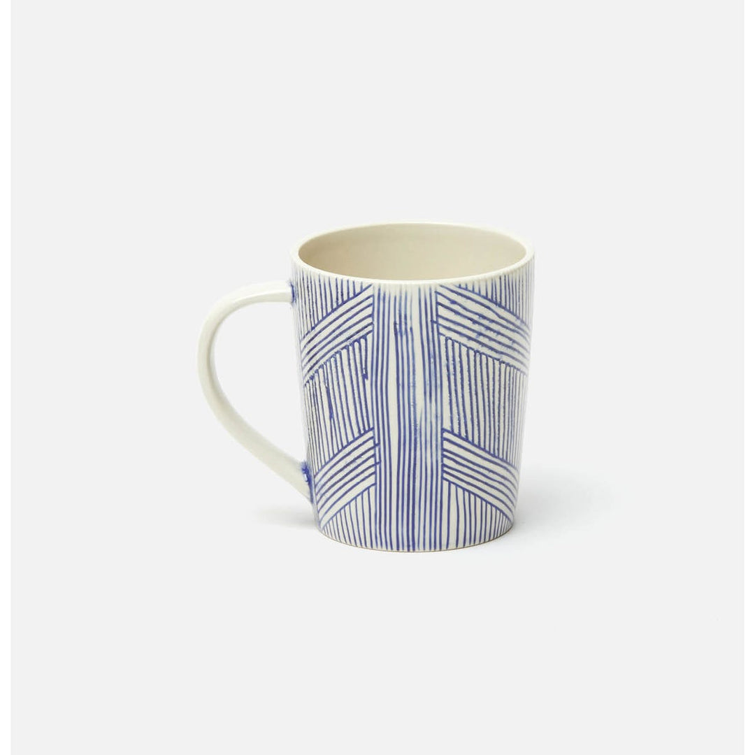 Nolan Navy Cream Mug Stoneware Pack/4