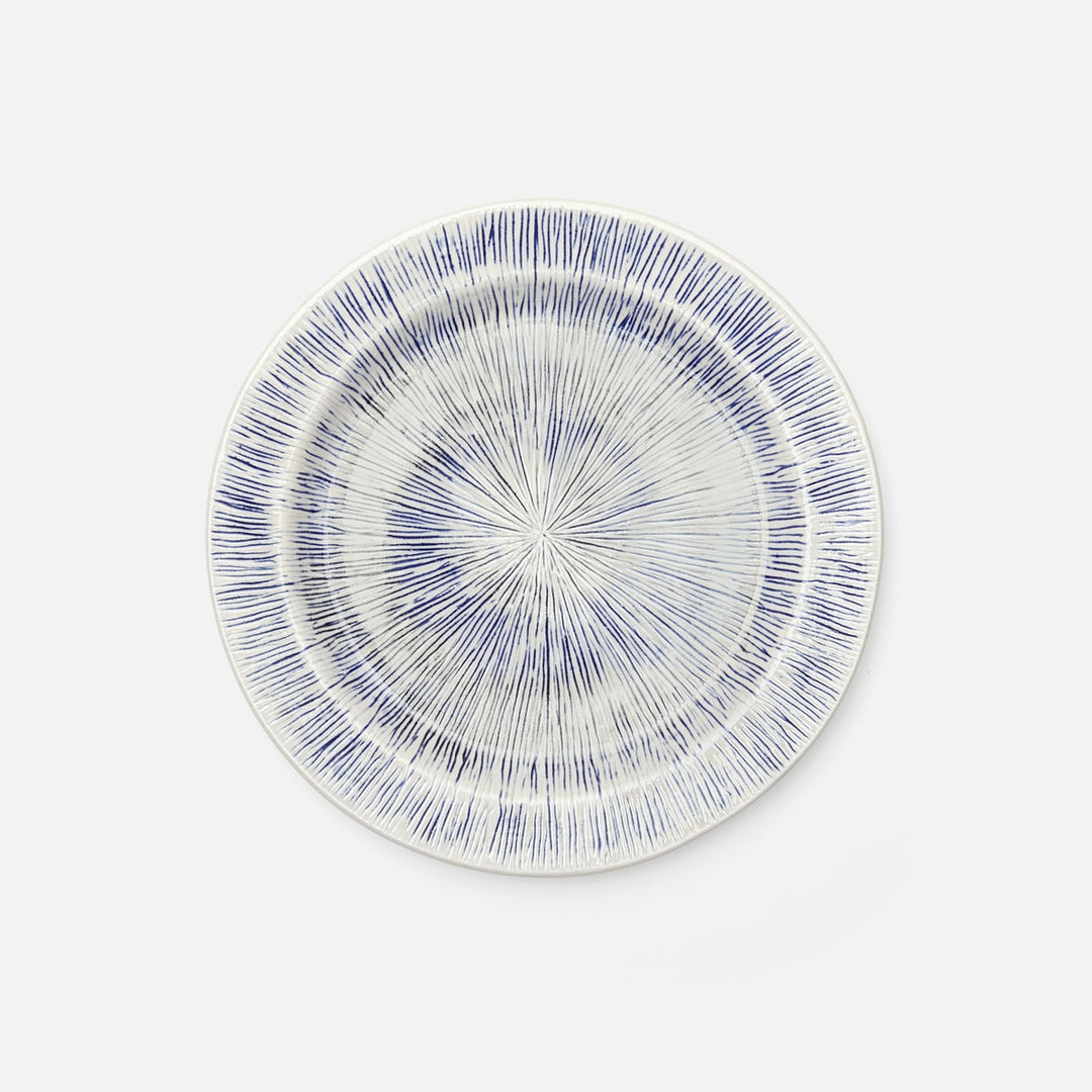 Nolan Navy Cream Dinner Plate Stoneware Pack/4