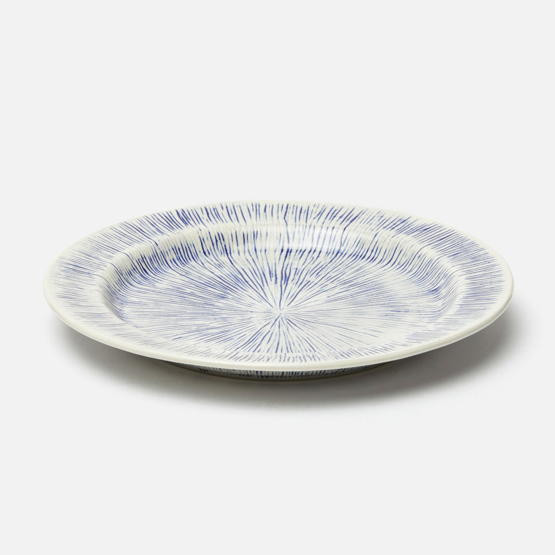 Nolan Navy Cream Dinner Plate Stoneware Pack/4