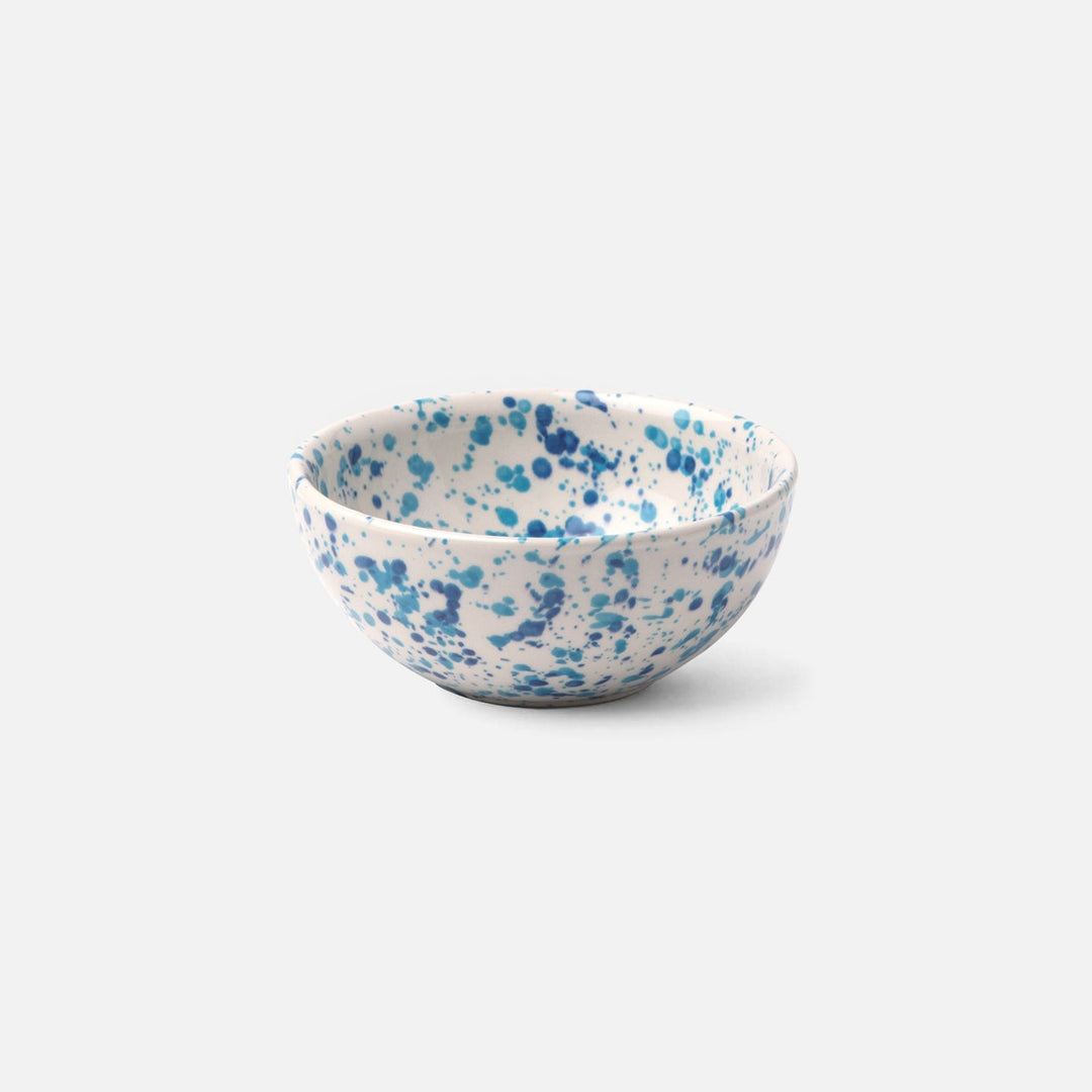 Sconset Mixed Blue Spongeware Cereal/Ice Cream Bowl Pack/4