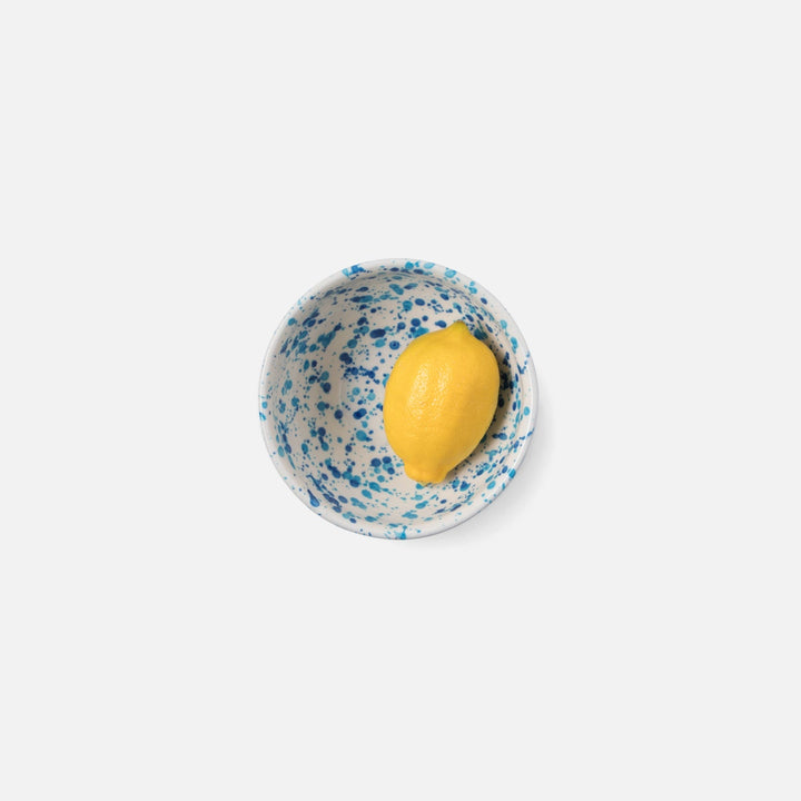 Sconset Mixed Blue Spongeware Cereal/Ice Cream Bowl Pack/4