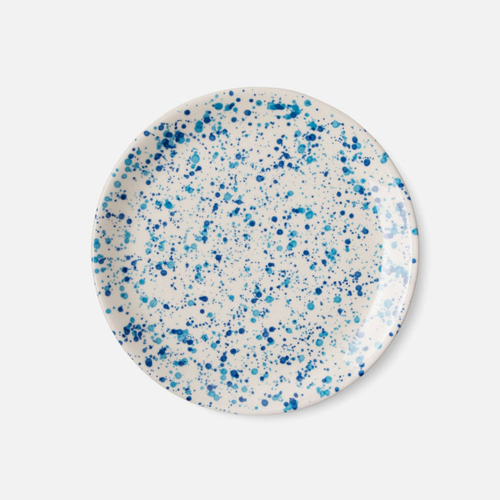 Sconset Mixed Blue Spongeware Dinner Plate Pack/4
