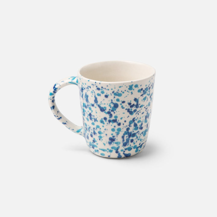 Sconset Mixed Blue Spongeware Mug Pack/4