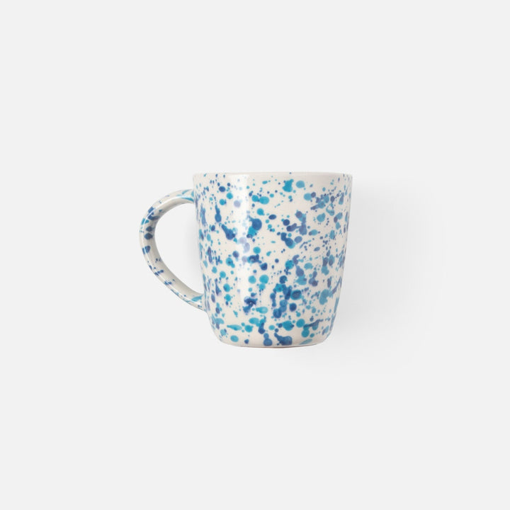 Sconset Mixed Blue Spongeware Mug Pack/4