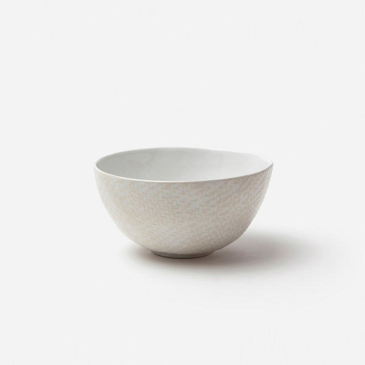Vivienne Cream Patine Raffia Cereal/Ice Cream Bowl Pack/4