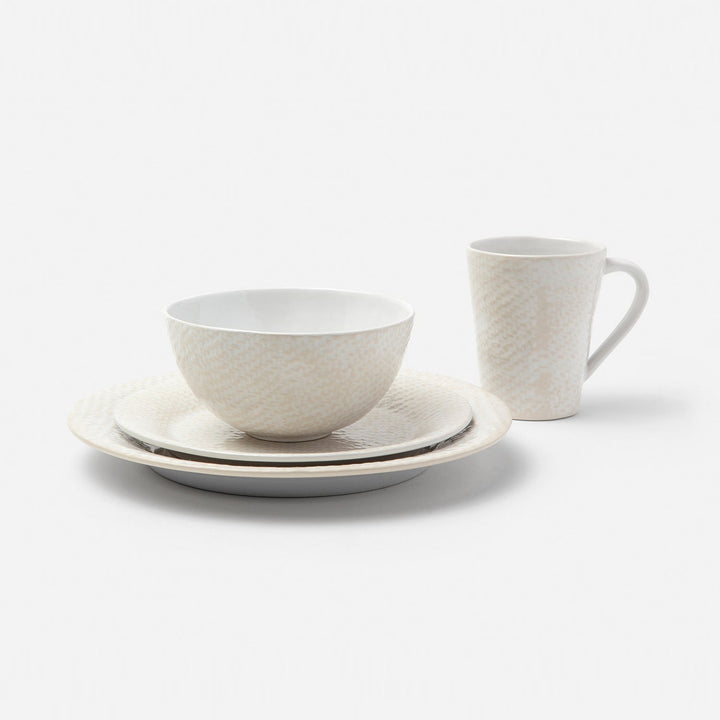 Vivienne Cream Patine Raffia Dinner Plate Pack/4