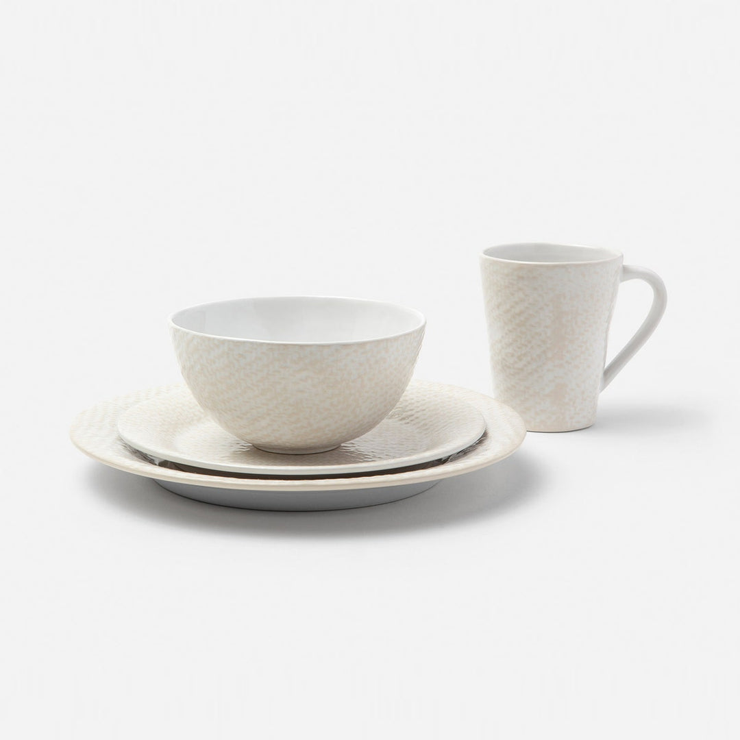 Vivienne Cream Patine Raffia Mug Pack/4