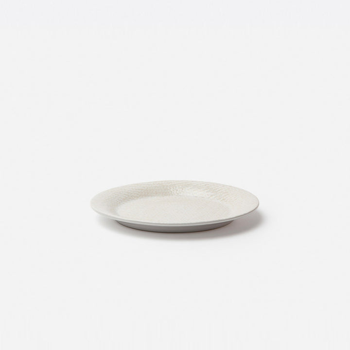 Vivienne Cream Patine Raffia Salad/Dessert Plate Pack/4