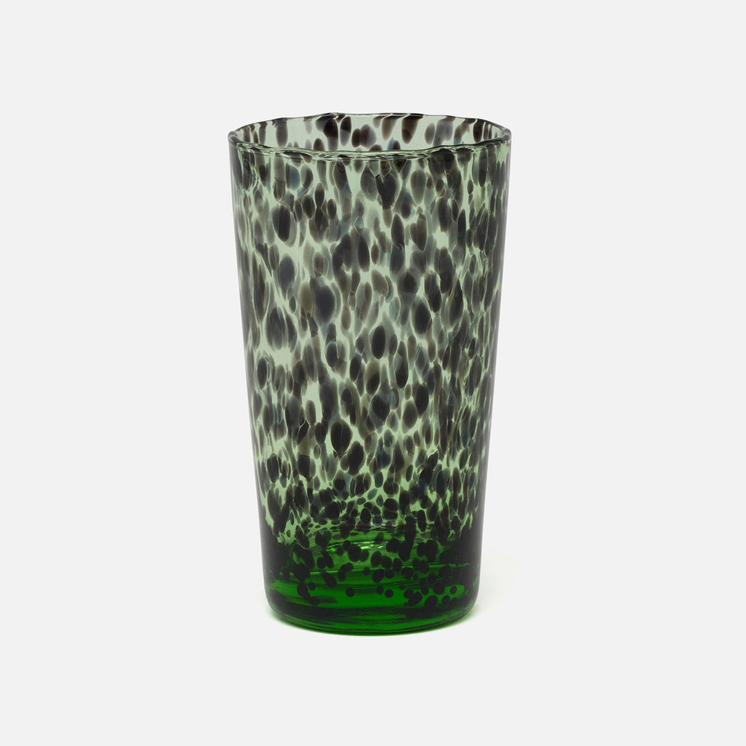 Andrew Mint Tortoise Highball Hand Blown Glass Pack/6