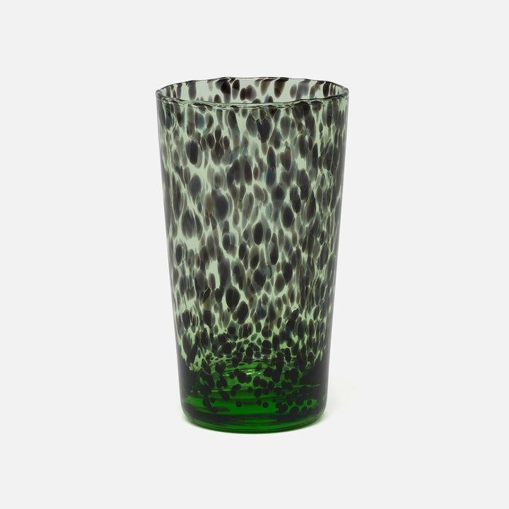 Andrew Mint Tortoise Highball Hand Blown Glass Pack/6