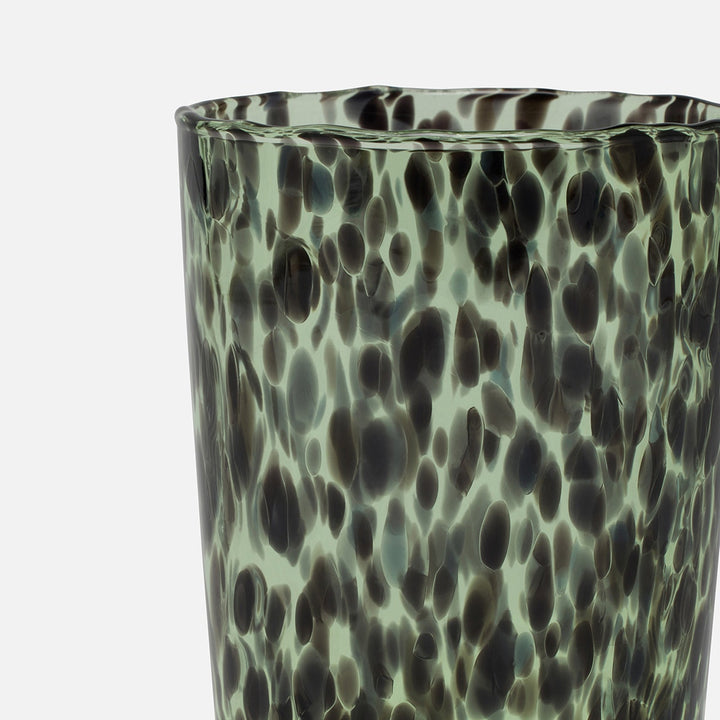 Andrew Mint Tortoise Highball Hand Blown Glass Pack/6
