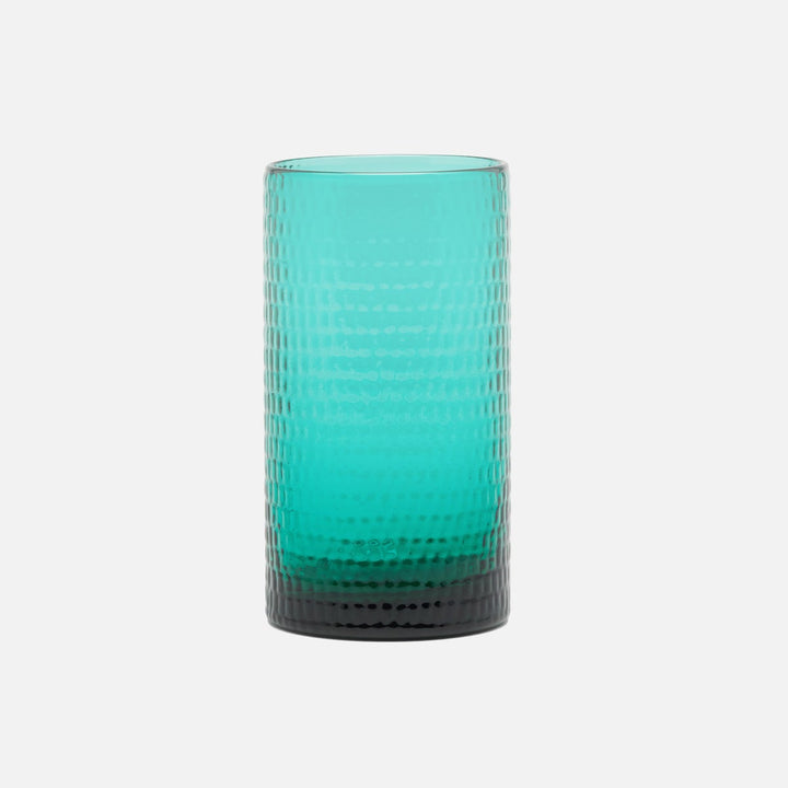 Duncan Aqua Highball Glass Hand Blown Pack/6