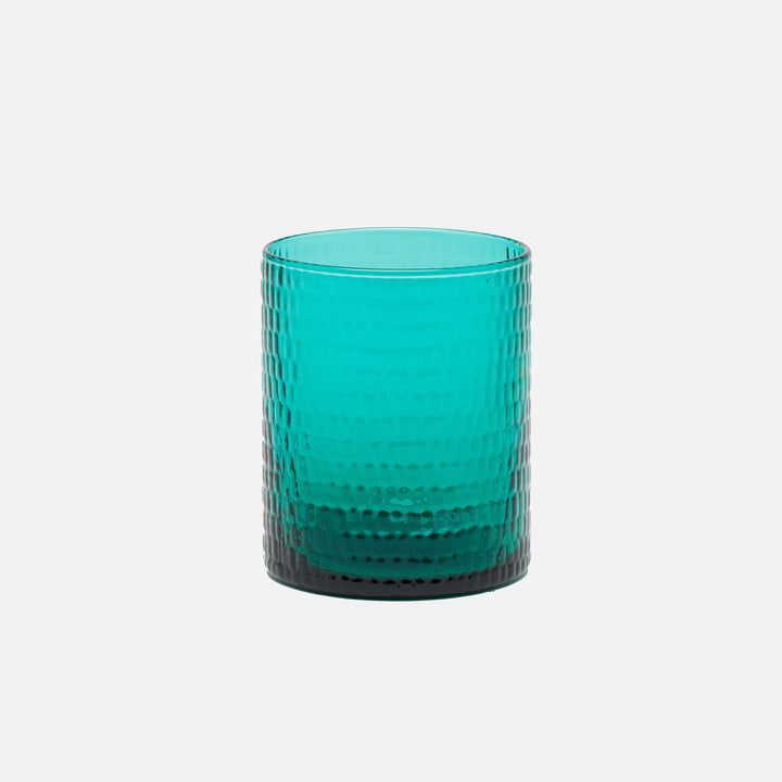 Duncan Aqua Tumbler Glass Hand Blown Pack/6